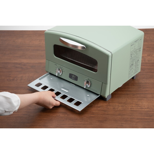 【新品未使用】グラファイトトースター AET-GS13C グリーン 2枚焼 日本エー・アイ・シー Aladdin グラファイトトースター 2枚焼き