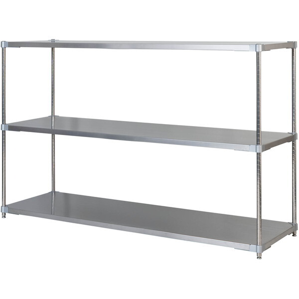 ★未使用品ステンレス製3段ラック 楽天市場】天然木 ステンレスフレーム 折りたたみ式 3段ラック