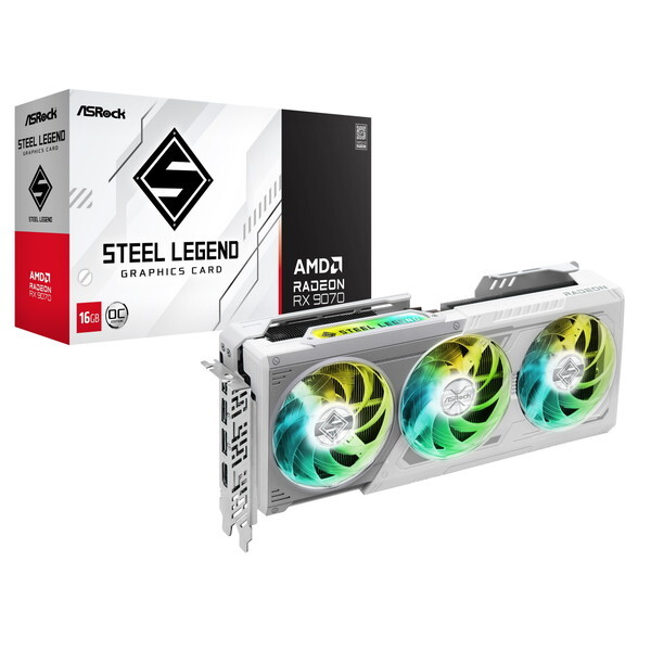 ASRock RX9070 SL 16GO ホワイト [グラフィックボード] | 激安の