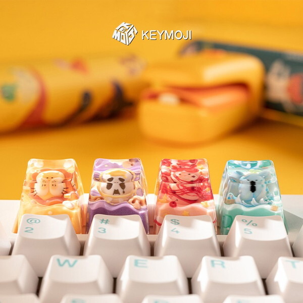 KEYMOJI kj-akc-stc-taro パープル Starry Candy Artisan Keycap for