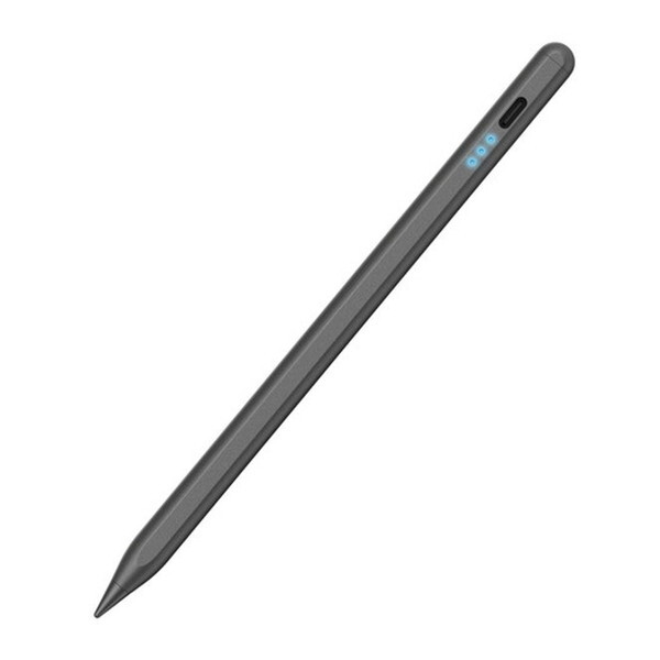 ELECOM P-TPACSTAP07GY グレー [タッチペン iPad用 充電式 スタイラス