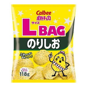 カルビー ポテトチップス LサイズBAG のりしお 118g×12