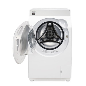 SHARP ES-K10B-WL クリスタルホワイト [ドラム式洗濯乾燥機 (洗濯10kg/乾燥6kg) 左開き]