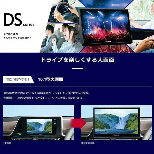 ECLIPSE DAV-DS01F [10.1型 ディスプレイオーディオ (DVD/BluetoothR
