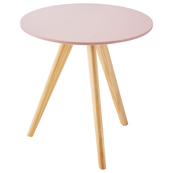 薔薇のステンシルとカッティングの折り畳みラウンドテーブル60cmピンク日本製 薔薇のステンシルとカッティングの折り畳みラウンドテーブル60cmピンク