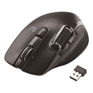 ELECOM M-DWL01DBBK ブラック [ハードウェアマクロ搭載マウス 6ボタン