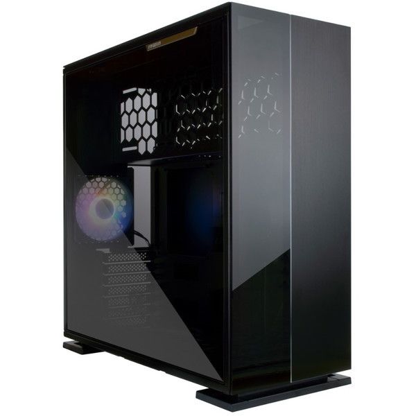 IN WIN ミドルタワー　ブラックガラスPCケース IN WIN IW-315BLK-1AL120 ブラック [ミドルタワーPCケース