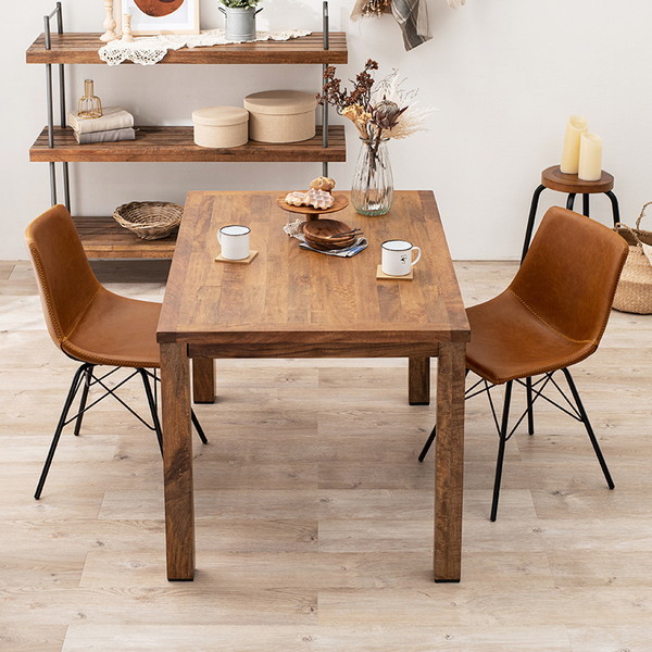 萩原 ダイニング3点セット Aタイプ/キャメル RT-2943-120-ACA-3S [2102062500] 萩原スリーアイ HAGIHARA ダイニング5点セット LT-4770GY34CA-5S