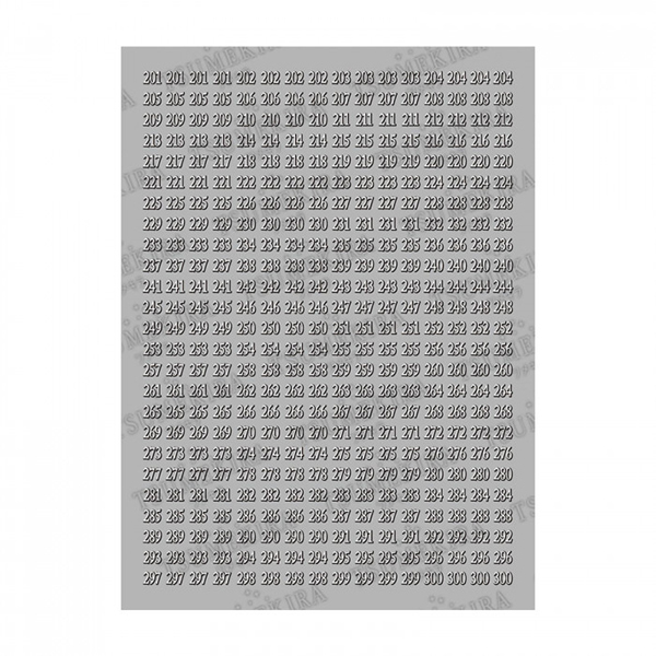 �C���O�J�����g TSUMEKIRA(�c���L��) �l�C���V�[�� �J���[�`���[�g�i���o�[�V�[�� ���� 201�`300 NN-CCN-303