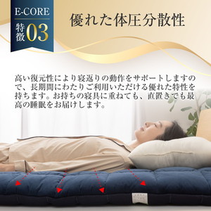 ダイコウ アクアスリープマットレス E-CORE 100×200cm ネイビー | 激安