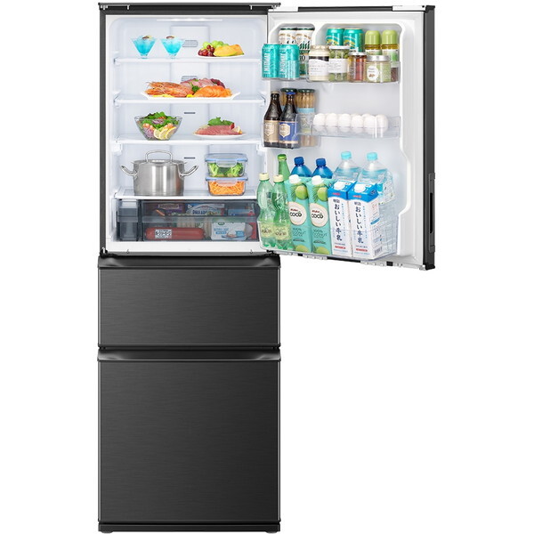 SHARP SJ-PW37K-H ダークアッシュグレー [冷蔵庫(374L・左右フリー