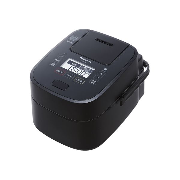 Panasonic 炊飯器 ブラック PANASONIC SR-VSX188-K ブラック Wおどり炊き [スチーム＆可変