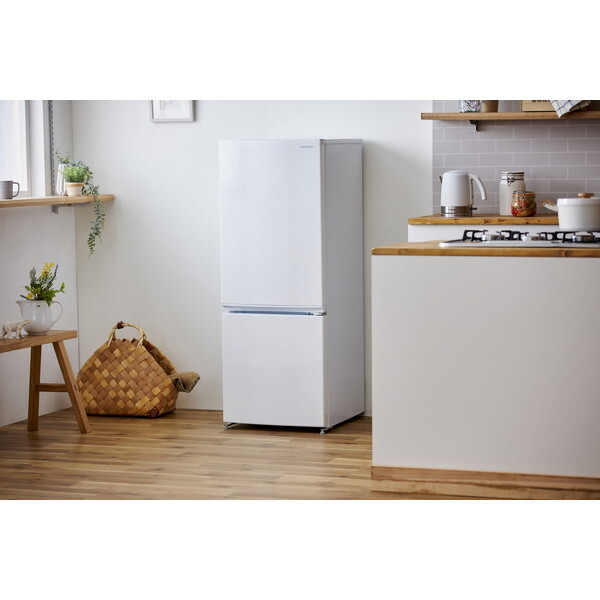 【美品】冷蔵庫 ホワイト KRSN-15A-W 154L IRIS OHYAMA 冷凍冷蔵庫 154L KRSN-15A-WE アーバンホワイト