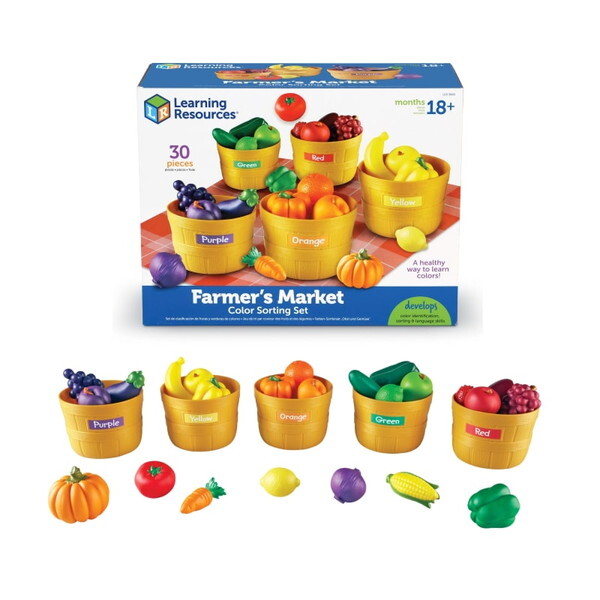 LEARNING RESOURCES LER 3060 Farmer's Market Color Sorting Set F悤!t@[}[Y}[Pbg