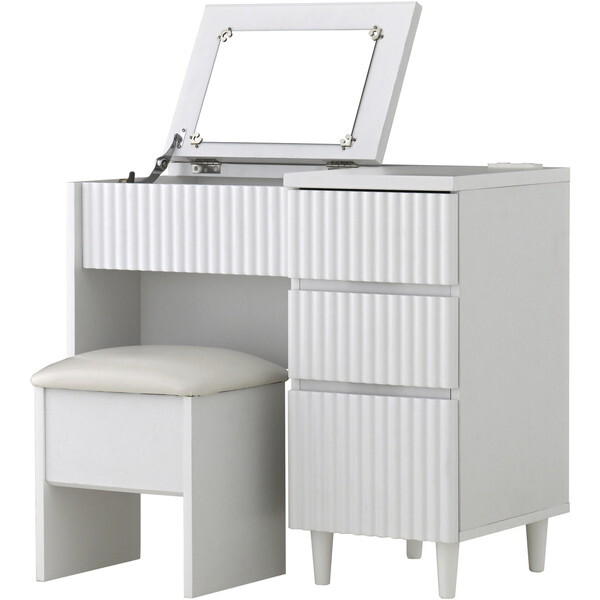 り*ん様 ホワイトドレッサーセット 100cm/80cm g138014]【幅80cm】Calan ドレッサーデスク ドレッサー | 家具