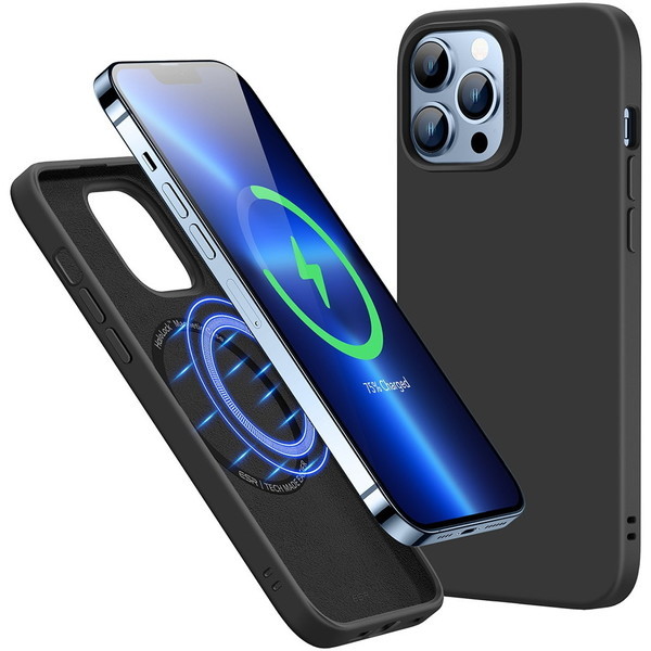 ESR Cloud Soft Case with HaloLock for iPhone 13 Pro Max ブラック