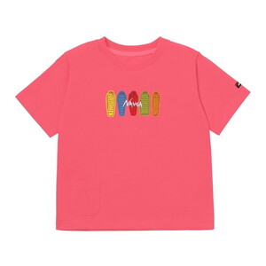 NANGA ナンガ ECO HYBRID KIDS TEE(SB PT) S.PNK 120cm N2504-6M529A N0004626 [キッズTシャツ]