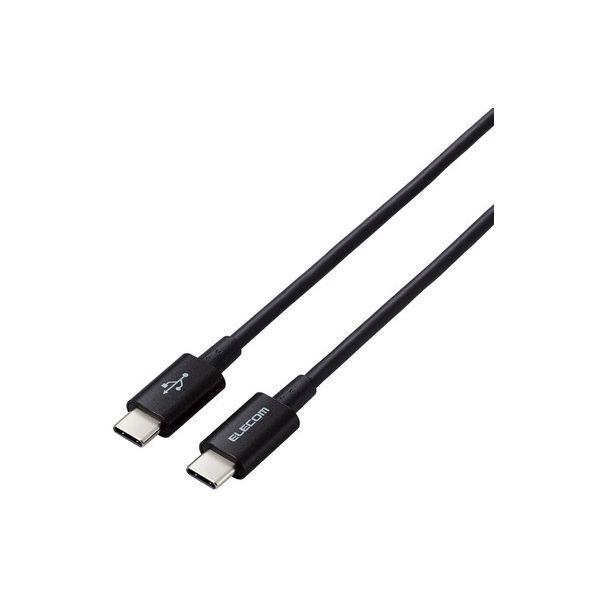 ELECOM MPA-CCYS12NBK ubN [^CvCP[u (TypeC to C) 1.2m PD60WΉ fɂϋvdl RoHSwߏ]
