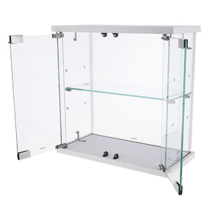 不二貿易 60063 ガラスコレクションケース可動棚3段 | 激安の新品・型