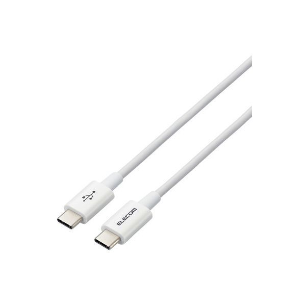 ELECOM MPA-CCYS12NWH zCg [^CvCP[u (TypeC to C) 1.2m PD60WΉ fɂϋvdl RoHSwߏ]