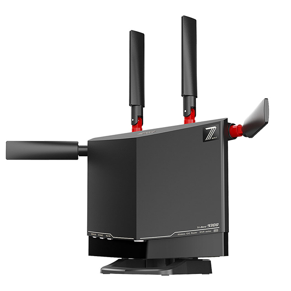【中古・備品】BUFFALO Wi-Fi7 9300 WXR-9300BE6P BUFFALO WXR9300BE6P ブラック AirStation [Wi-Fi 7対応 トライバンド