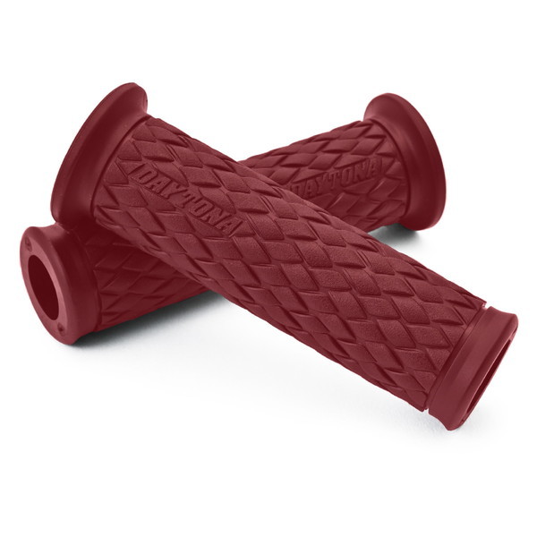 デイトナ D33444 グリッピーグリップ ハンドル径φ22.2用 122mm GG-D-KNIT オックスブラッドレッド