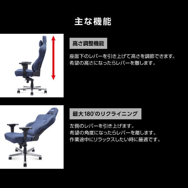 AKRacing PREMIUM-DENIM Premium Low Edition(Denim) [オフィスチェア