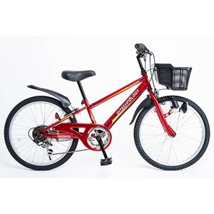 21Technology KD226 レッド [子供用自転車（22インチ・6段変速