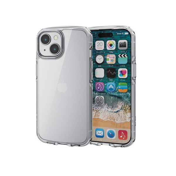 ELECOM PM-A23ATSLACR NA [iPhone15 P[X nCubh Ռz y ^ Xgbvz[t TOUGH SLIM LITE]