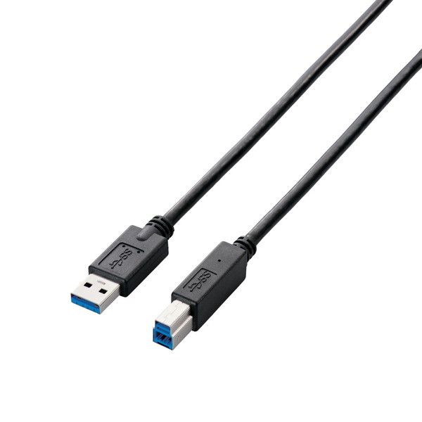 ELECOM �G���R�� USB3.0�P�[�u��(A-B)USB3AB20BKRS