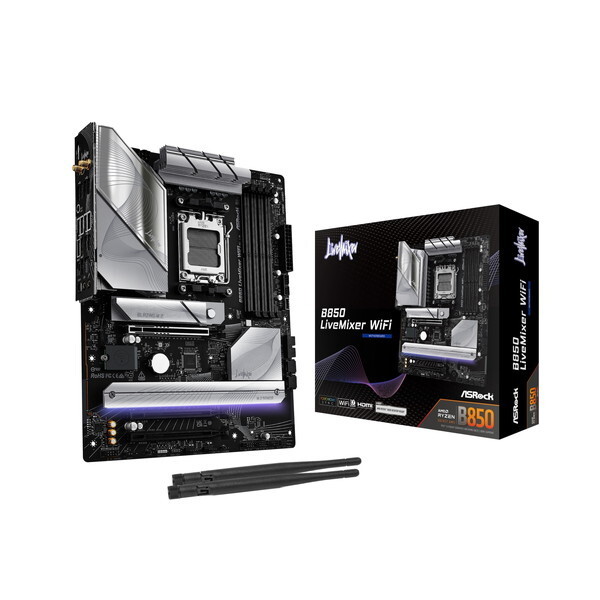 Ryzen 7 9800x3d MB B850 LiveMix 850w電源 AMD Ryzen 7 9800X3D Sekiz Çekirdek 4.7 GHz İşlemci Fiyatları