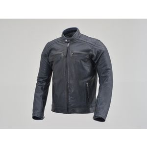 デイトナ D23706 DL-006 カフェライダースジャケット Mサイズ(メンズ) ネイビー バイク用 レザー ジャケット