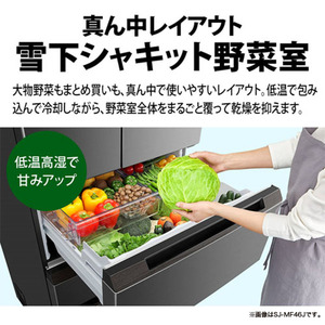 SHARP SJ-MF50K-H ラスティックダークメタル [冷蔵庫 (504L・フレンチ