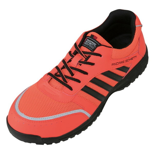 コーコス A-44000 セーフティースニーカー オレンジ 22.5