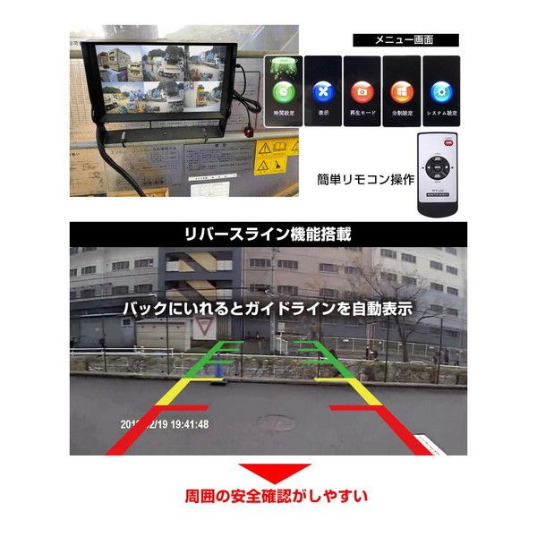 THANKO 死角モニターにもなる業務用6カメラドライブレコーダー THANKO 死角モニターにもなる業務用6カメラドライブレコーダー