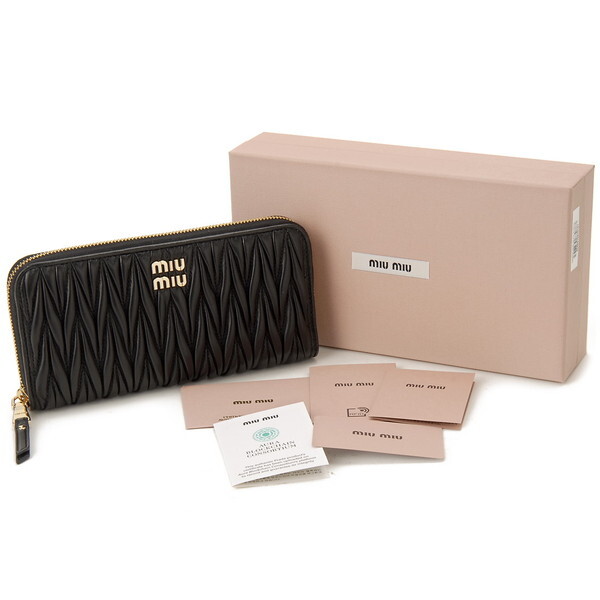 MIU MIU ミュウミュウ 長財布 ブラック 5ML506 2FPP F0002