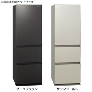 PANASONIC NR-C374GCL-T ダークブラウン [冷蔵庫 (365L・左開き 