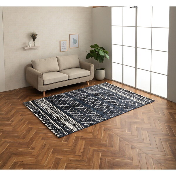 イケヒコ  ラグ い草 国産 純国産 日本製 モダン 抗菌防臭 自然素材 パッチワーク 不織布 ブルー 1709470 [H030519] イケヒコ ラグ い草 国産 純国産 日本製 モダン 抗菌防臭 自然素材