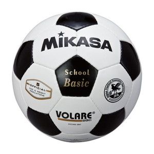 MIKASA SVC502SBC-WBK サッカー5号手縫い 検定球 白/黒