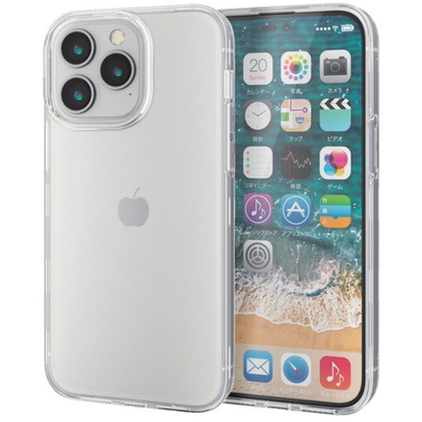 ELECOM PM-A22DHV360LCR NA [iPhone14 Pro Max P[X Jo[ n[h 360xSʕی y X Jی]