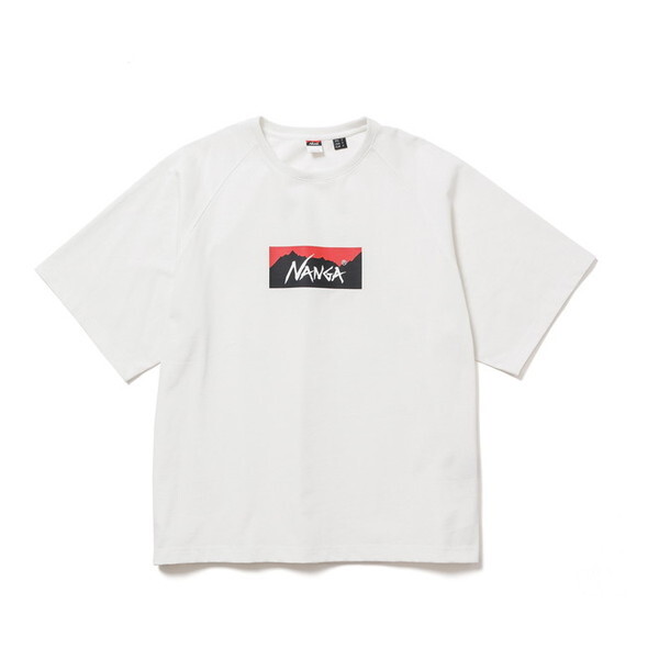 NANGA iK ECO HYBRID BOX LOGO LOOSE FIT TEE WHT FREE N2500-1M025Z N0003643 [TVc]