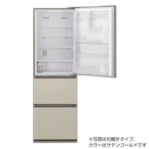 PANASONIC NR-C374GCL-N サテンゴールド [冷蔵庫 (365L・左開き 