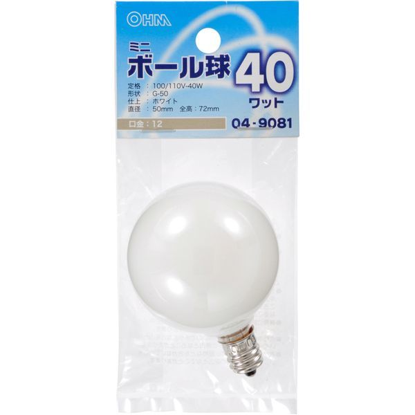 �I�[���d�@ LB-G5240-W [�~�j�{�[���� G-50 E12/40W �z���C�g]