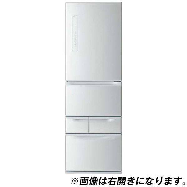 東芝 VEGETA 冷蔵庫 411L 2020年製 大容量 東芝 冷蔵庫 冷蔵庫 VEGETA 411L 左開き マットホワイト GR-JTA41GL(WU