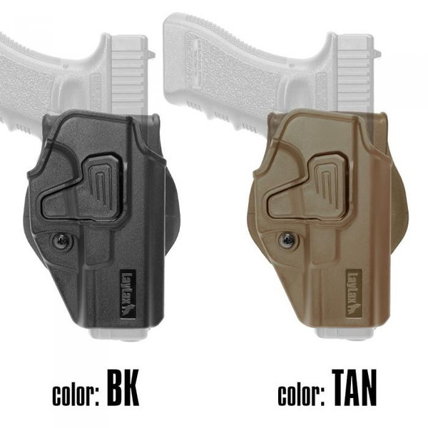 LayLax CQCホルスター左用 グロック用ブラック BATTLE STYLE