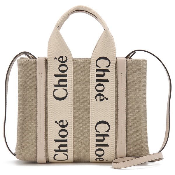 Chloe クロエ スモールトートバッグ CHC22AS397 I26 6J5 WOODY SMALL