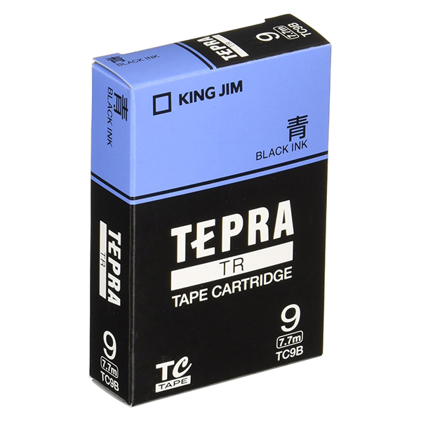 KING JIM TC9B [�e�v�� TR�V���[�Y��p�e�[�v�J�[�g���b�W �J���[���x��(�p�X�e��) ��/������ 9mm]