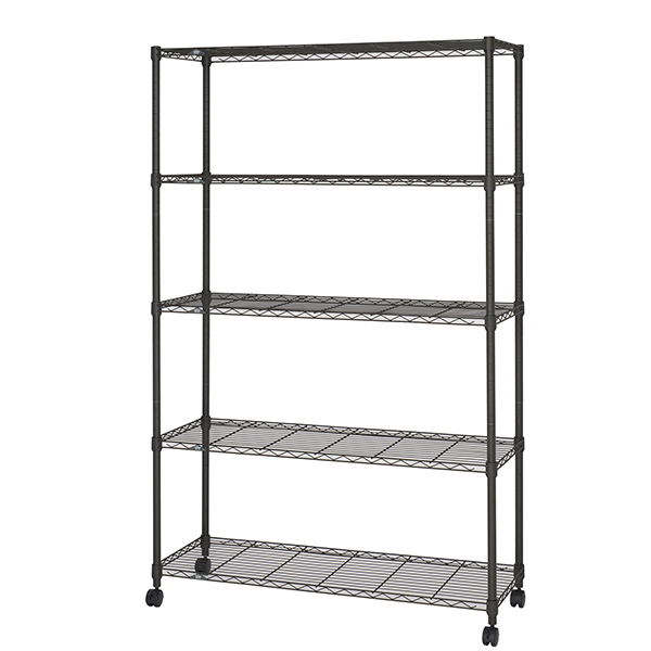 ドウシシャ ルミナス ノワール 黒 キッチンラック5段 幅81cm 未使用 新品 Amazon｜ドウシシャ ルミナス ノワール ラック 5段 幅80 奥行40