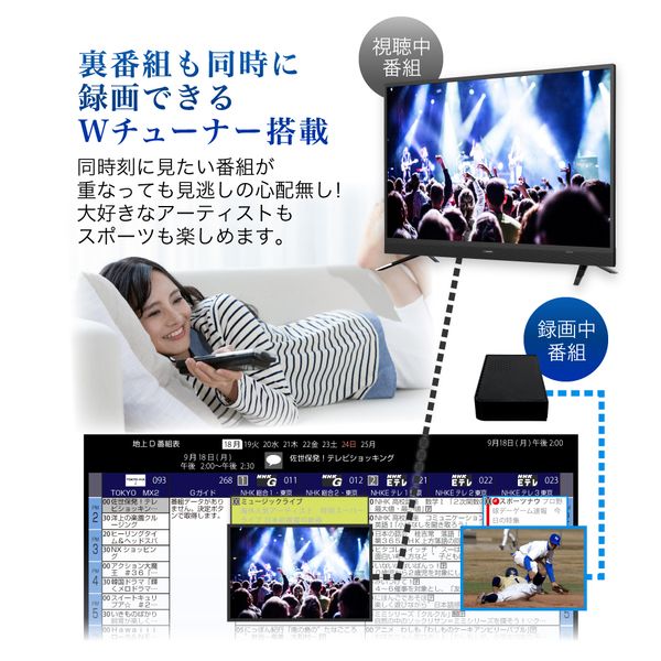 再生品】MAXZEN J40SK03 [40V型 地上・BS・110度CSデジタルフル