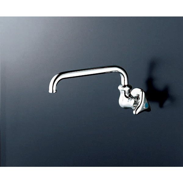 KVK 横形自在水栓 240mm横自在パイプ付 K10-R24 (水栓金具) 価格
